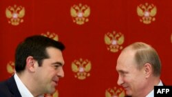 Alexis Tsipras və Vladimir Putin - 8 aprel 2015