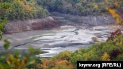 Запасы воды в Изобильненском водохранилище под Ялтой практически исчерпаны, октябрь 2020 года